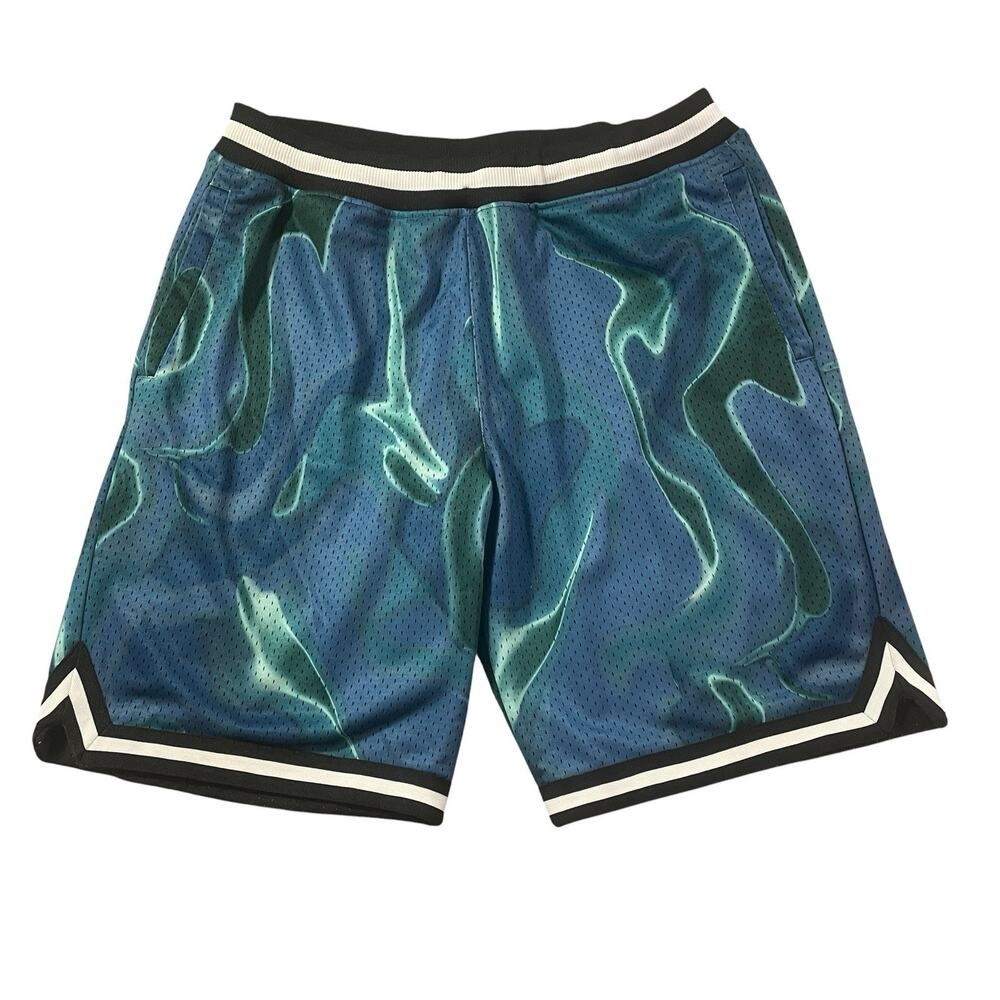 CSG Mesh Basketball Shorts‎ Men's XL Lined Drawstring Colorful Abstract
